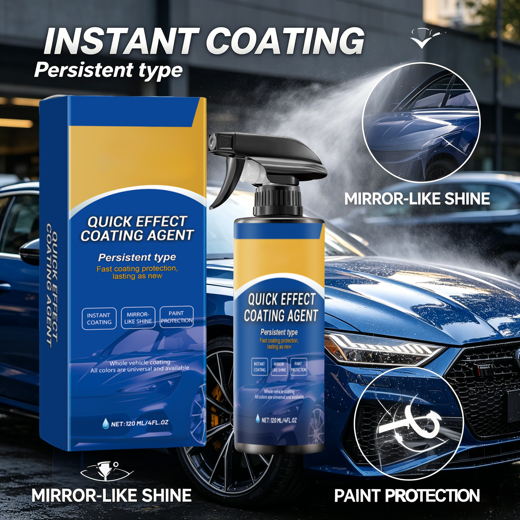 Car Quick Coating Agent Spray  - Nano Liquid Coating 리뷰 및 가격
