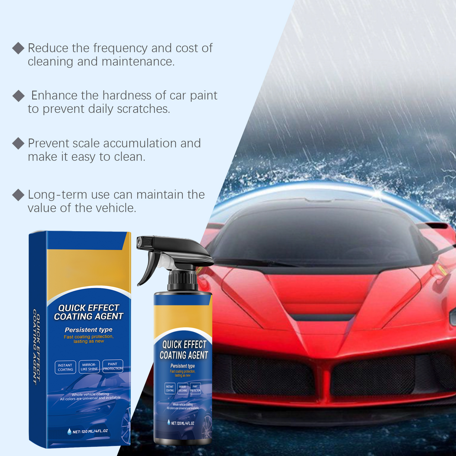 Car Quick Coating Agent Spray  - Nano Liquid Coating 리뷰 및 가격