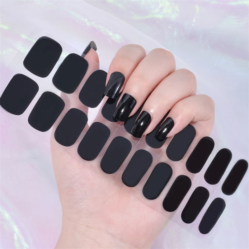 16/18/20Tips Gel Nail Stcikers - Full Cover Adhesive 리뷰 및 가격